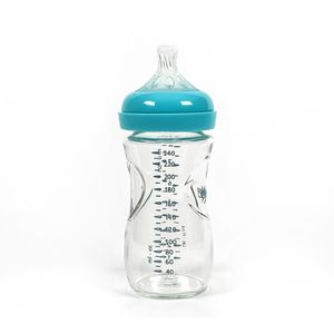 Momeasy WIde Neck Glass Feeder with Anti-Colic Nipple 3m+ 240ml